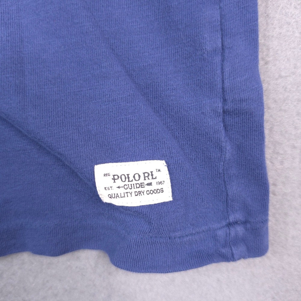 Polo Ralph Lauren T-Shirt Graphic‎ Shield Logo Blue Large Cotton 1967 Americana - Picture 4 of 9